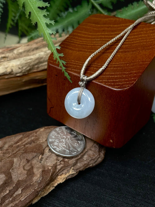 Small Jade "Peace Knot" Pendant, Approx. 18mm × 5.7mm