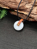Jade Small Peace Lock Pendant s925 size 15.5mm✖️5.6mm