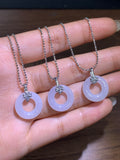 Jade Donut Necklace ~ Alloy size 15mm✖️3mm