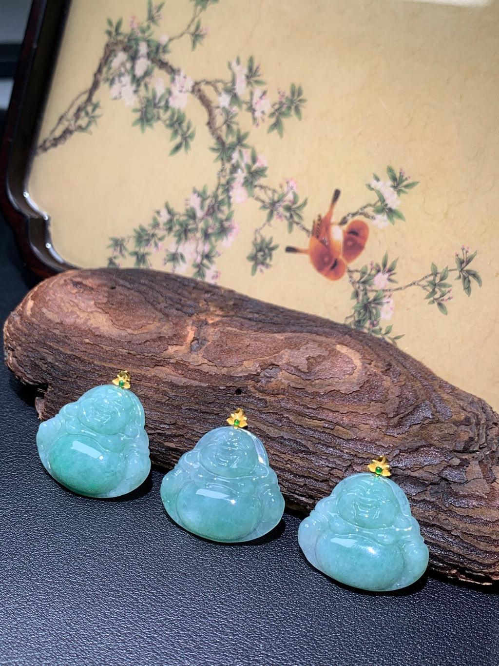 Jade gold 18k clasp Buddha  Size 22mm✖️26mm✖️5mm