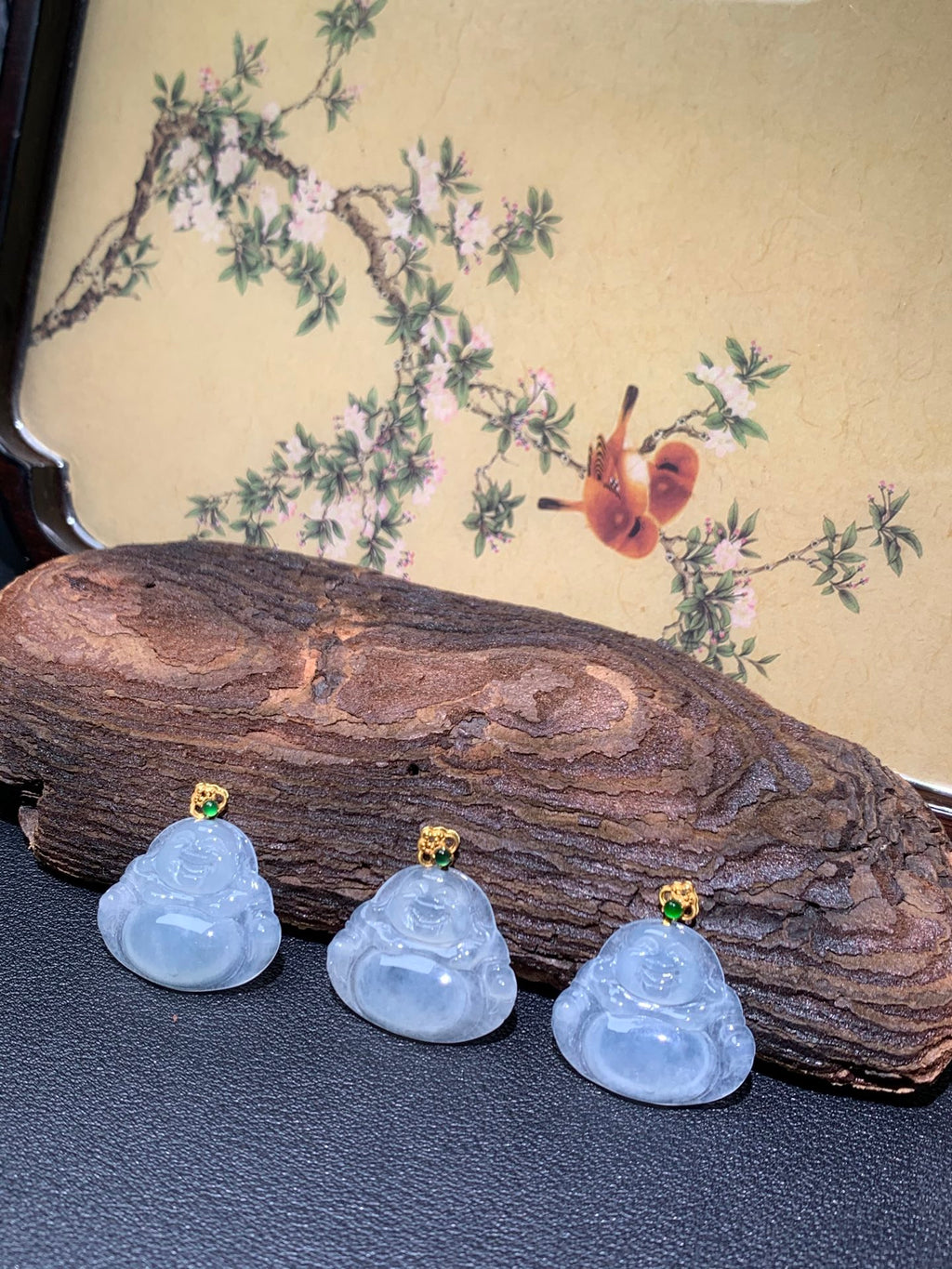 Jade Buddha gold 18k clasp size 23mm✖️20mm✖️4mm
