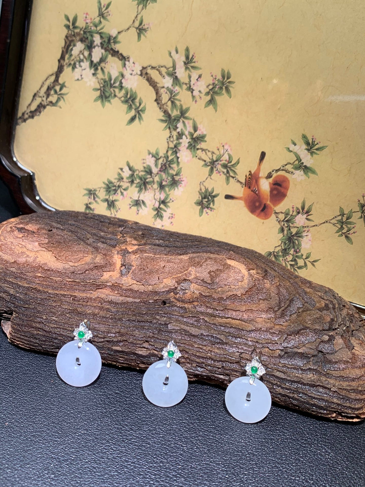 Jadeite small safety buckle, S925 clasp size13mm✖️4mm